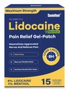 Sumifun 4% Lidocaine 补丁+ 1% Menthol - 15 个最大强度的 OTC 止痛补丁