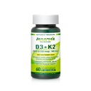维生素D35000 IU + K2 MK-7 100mcg – Bone, Heart & Immune Support, Easy to Swallow, 60 Capsules