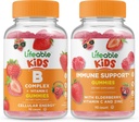 生活B 复杂儿童 + 免疫支持儿童, Gummys Bundle - 大品尝, 维生素补充, Gluten Free, GMO Free, Chewable Gummy