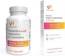 vH 基本素 配有预生素和 Cranberry 女性健康补充剂 - 120 Capsules (544-36) 和 Prebiotic PH 平衡阴道配体 Box,原始版本,15 Counter