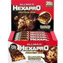 AllMAX HEXAPRO PROTEIN BAR,巧克力芯片 Cookie Dough - 包 12 - 高蛋白能量 Snack - 20克蛋白质 Per Bar - 与Whey蛋白质隔离