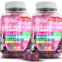 多曼尼科拉根蛋白与Biotin Keratin Hyaluronic酸 竹肉 A C 维生素 D 维生素 E 福拉特 Saw Palmetto Silica B3 维生素 毛皮和直肠蛋白 由清洁的Nutra制作