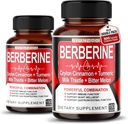 Berberine Supplement - 与锡兰锡桂,图尔默里,牛奶硝酸盐,苦瓜用于消化,豁免和重量管理支持(150个计数(包2))加固.