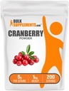 Bulk Assupports.com Cranberry Powder - Cranberry Assupports for Men & Men, Air Dried Cranberry - Unsweeted & Gluten Free, 5g / service, 1kg(2.2磅)(包1)
