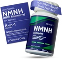 Liposomal NMNH 女性能源补充: NMN 替代品 + Trans-Resveratrol + TMG + boosts NAD+ 级别,细胞再生和拉迪安特皮肤 - 60天反衰老公式