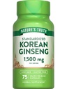 (原始内容存档于2018-09-25). Nature's Truth Korean Ginseng Capsules QQ75 Counter QQ 标准化摘录XNN-GMO & Gluten Free Supplement