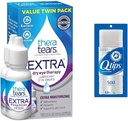 TheraTears Extra Dry Eye Drops 0.5 fl oz 2 计数 Q-Tips 100% 棉纺500 计数