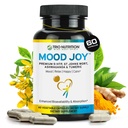Trio Mood Joy → Premium 5-HTP, St Johns Wort, Ashwagandha & Turmeric → Ashwagandha Capsules to production Natural calm and relaxed Mood → Mood Support Supplement → 60天供应量*