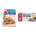 Atkins Caramel 巧克力坚果卷卷烟条,蛋白质卷烟条,Fiber 高,2g 糖,16 Count & 牛奶巧克力 德光蛋白摇摆,15g 蛋白质,低甘油