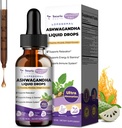 Totaria Liposomal Ashwagandha 液滴, 超强 Ashwa 根提取剂,配有 Shilajit, Ginseng, Magnesium, Soursop, L-Theanine, 60毫升