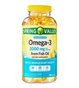 春季谷Omega-3 来自鱼油最大护理软胶,2000mg,180count