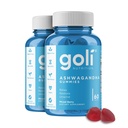 Goli Ashwagandha & Vitamin D Gummy 120 伯爵 - 放松. 恢复。 松风. (Mixed Berry、KSM-66、Vegan、基于工厂、非GMO、Gluten-Free & Gelatin Free),包装2