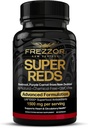 FREZZOR 超级红帽加UAF1000+,全天然新西兰红超食品能源,基本红果 Vegies & Beets,抗氧化剂,酶,能量补充,90 Capsules,1瓶