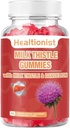 Milk Thistle Gummys for Liver Cleanse, Detox & 修復肥肝方程式 Gummys, Milk Thetle 提取 QQ抗氧化剂支持与天然肝脏健康, Liver Detox, 60 Vegan Ct
