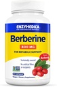 Enzymedica Berberine 800 mg – Vegan Capsules for Metabolic Supports – 来自可持续来源的 Barberry – 非GMO,无胶囊,无填充剂或吸食剂 – 60 Capsules