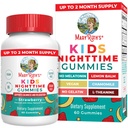 MaryRuth Organizations Kids Nighttime Gummys ##糖自由 #NO Melatonin with L Theanine, Lemon Balm, Chamomile, Vitamin B6 ## 给孩子的放松支持 2+ ####Vegan ###N-GMO ####Gluten Fre ##60 Counter
