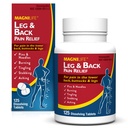 Magnilife Leg & Back Pain Relief, 快动作的疼痛 Relief, Naturally Soothe 烧伤、叮叮和刺痛、症状性或预防性疼痛, 125 快速溶解片