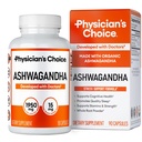 物理学家的CHOICE Ashwagandha 补充品 - 1950mg 生物可用有机物 Ashwagandha 根粉 - 黑椒抽取,压力支持,Mood支持补充品,90 Veggie Ashwagandha Capsules