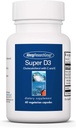 过敏性研究组 超级D3饮食补充 - Bone & Immune Support, Cholecalciferol with C & E, Vegetarian Capsules, Gluten Free - 60 Counter