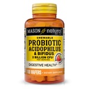 MASON NATURAL 配有比菲杜斯的亲生酸op,50天供应,支持健康正常消化,草莓火焰,100个可嚼的瓦费尔