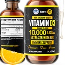 HERBIFY 维生素 D3 1000 IU - 在美国制造的液体维生素 D 滴水 - 骨强力和免疫支持补充 - 阳光替代 - D3 维生素 Bone和牙齿补充 - 2 Oz