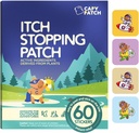 CAPY Bug Bite Itch Relief Patches for Kids - 60 counts, 旅行和露营基本要点,Hydrocortisone替代品,蚊虫和Bug Bites的Itch Relief Pickers