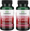 Swanson Hawthorn & Coq10 60 Veg Capsules (2 Pack) (英语).
