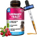 猫和狗尿道感染治疗和自然UTI药物 Cranberry & D-Mannose - Kidney+Bladder支持 - 最佳失禁,Bladder Stones - 宠物雷纳尔保健和护理滴液
