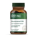 GAIA HERBS PRO Resveratrol 150 - 提供心脏健康和免疫支持 - 包含日本 Knotweed - Vegan, Soy-Free & Gluten-Free - 50 液态植物帽(25种服务)