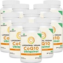 1000mg Liposomal CoQ10 Ubiquinol,600 Vegan软胶,高吸附Ubiquinol CoQ10 补充剂,用于心脏功能和能源生产的主动抗氧化剂 Q10