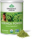 ORGANIC INDIA 莫林加粉 - 莫林加奥利费拉叶草药补充剂 绿色超级食品 营养丹斯 纯植物蛋白 维生素A, E, K, 铁, 钙, Fiber, Vegan, USA认证有机体 - 8 oz