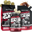 Bully Max Dog Weight Gainer Chews(75pc咀嚼) & Muscle Builder 板块(60 tabs) & 3-in 1 液态肌肉构建器 补充 Bundle 或 Puppies & 成人, All Breeds – 健康生长和生命力支持