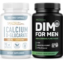 SMNutritorial Men的DIM补编,配有D-Glucarate钙 → 雄性荷尔蒙平衡套装与DIM Complex for Men (60 service)和Vegen Gluten Freedom-GMO CDG补编(90 service)