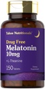 Tahoe 营养学 Melatonin 10mg 150平板 与 L Theanine 植物学, Non-GMO, Gluten 免费补充