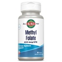 KAL Methyl Folate 400 mcg DFE, 5-MTHF 活性形态维生素B9, Folic Acid 补充剂,心脏健康,产前,摩德和脑部支持,快速溶解活性Tab,60天保障,90种服务,90片