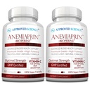 批准科学 Anemiaprin - Absobable Iron,维生素C - Gentle On Tomach - 120 Capsules - 2个月供应 - 非GMO, Vegan