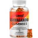 Ashwagandha Gummys 配有 Turmeric 和 Black Pepper 提取器 - 草药Gummy 补编 - 60 Gummys