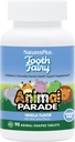 NaturesPlus 动物游行 牙仙儿童菜谱 - 天然香草 Flavor - 90 动物形状片,包装 2 - 牙科健康补充 - 蔬菜,格鲁滕免费 - 90 总服务