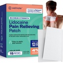 WELMATE 疼痛补丁 最大强度 利多卡因 4% 主题性 Numbing Analgesic – Lidocaine 补丁 耐尔维和后止疼痛缓解,Sciatica, Neck Muscle Strain, 膝盖,肩部关节,Hip,脚部(15厘米)