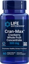 寿命延长Cran-Max®,500毫克,Cranberry全果集中,用强抗氧化剂促进尿道切除健康,无葡萄糖,蔬菜,非GMO,60卡普尔