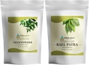 HERBAL HILLS NEEM叶粉和Bilva Bael叶粉包2 Combo