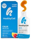 健康细胞 Calm Mood Daily Liquid Supplement - Cortisol 管理者和Mood 支持 Ashwagandha, L- Theanine, Magnesium, 5-HTP, GABA & Saffron - 14 Gel Packs