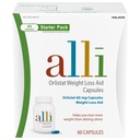 Alli 减肥减重补充药丸,Orlistat 60mg Capsules启动器包,非处方减重援助,60计(1包)