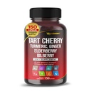 Tart Cherry Turmeric Ginger Sting Ashwagandha 长老莓 Bilberry Black Pepper - 150 Capsules - 美国制作