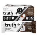 Truth Bar Health Snack, Omega 3 from Chia, Plant based, Prebiotics & Probiotics, 高纤维, 低糖, Keto, Kosher, 暗巧克力, Vegan, Gluten Free, 12 Ct, 45g ea.