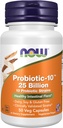 Now Foods Supplements,Probiotic-10TM, 25亿, 配有10个Probiotic Strains, 奶制品, 豆类和Gluten Free, Strain Verifed, 50 Veg Capsules , 配有 10个Probiotic Strains, 乳制品, 豆类和 糖类 , 斯特兰 Verife, 50 Veg Capsules