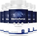 (5 Pack) Memoforce Brain Supplements - 官方 Memoforce Premium Formule Pilles, 高级支持 Memo Force Brain Supplements for wellness and总体健康, Memoforce Reviews, 300 capsules for 5 个月