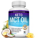 Toplux Keto MCT Oil Capsules - 3000mg 天然纯椰油提取药丸,能源来源,《男子妇女易于文摘》,90 Softgels,补编