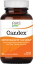 纯Essence Candex 补充剂 -- -- 含有消化酶的Yeast Over growth 补充剂,Yeast Infection Probiotic 治疗男女患者 -- -- 80 Capsules