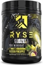 RISE Godzilla X Noel Deyzel 预选工作粉 - Passion Pineapple - 400mg Cafeine, 与Citrulline & Beta Alanine合作的男女高级预选工作 - 能源,泵和焦点 - 20/40 服务